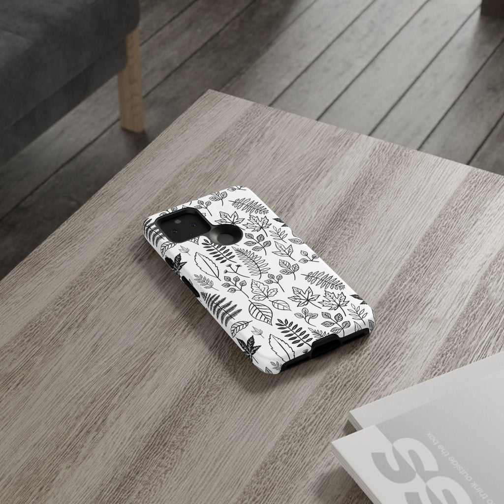 Stylish Phone Case for Nature Lovers, Botanical Design, Gift for Her, Fall Accessories, Customizable Tech Gear
