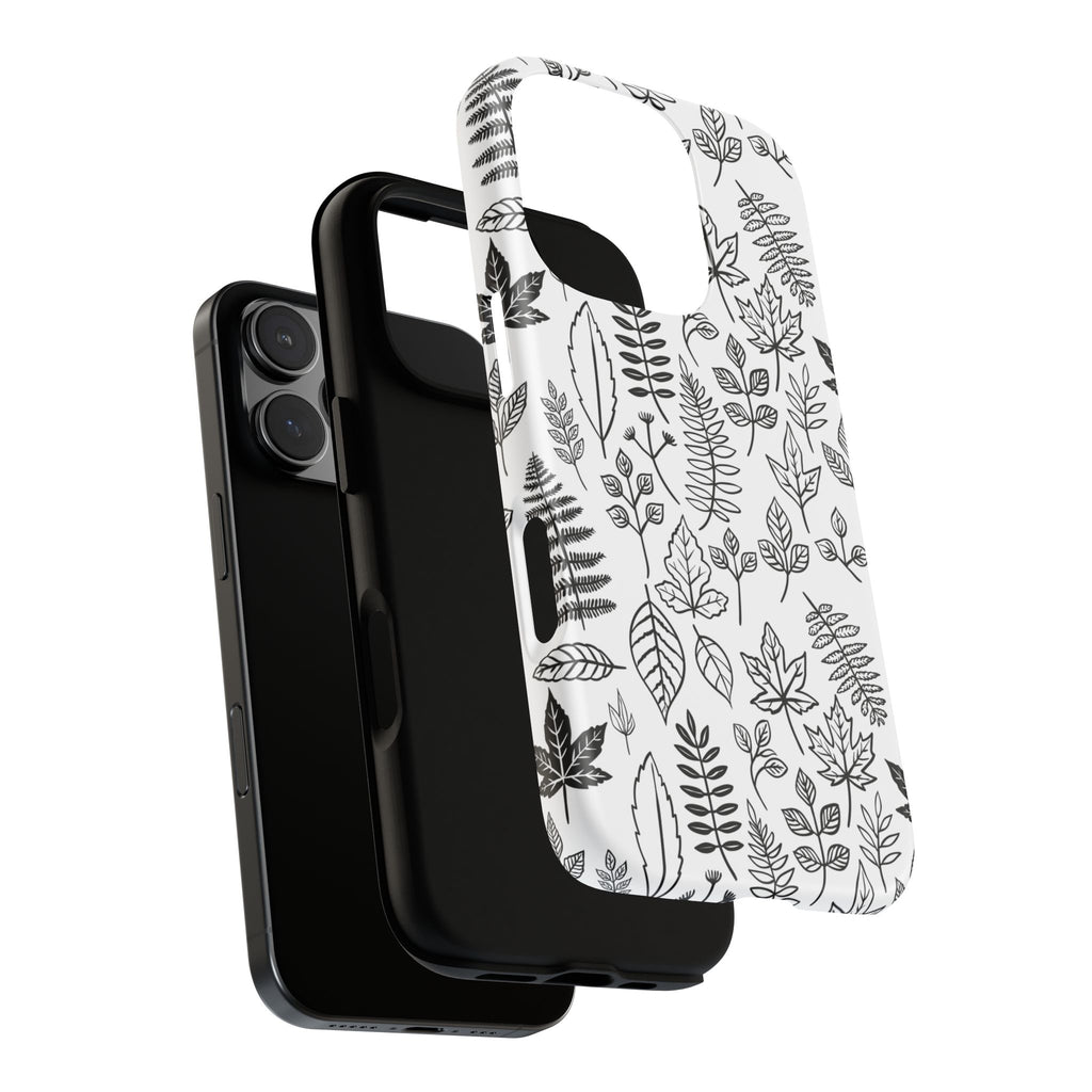 Stylish Phone Case for Nature Lovers, Botanical Design, Gift for Her, Fall Accessories, Customizable Tech Gear