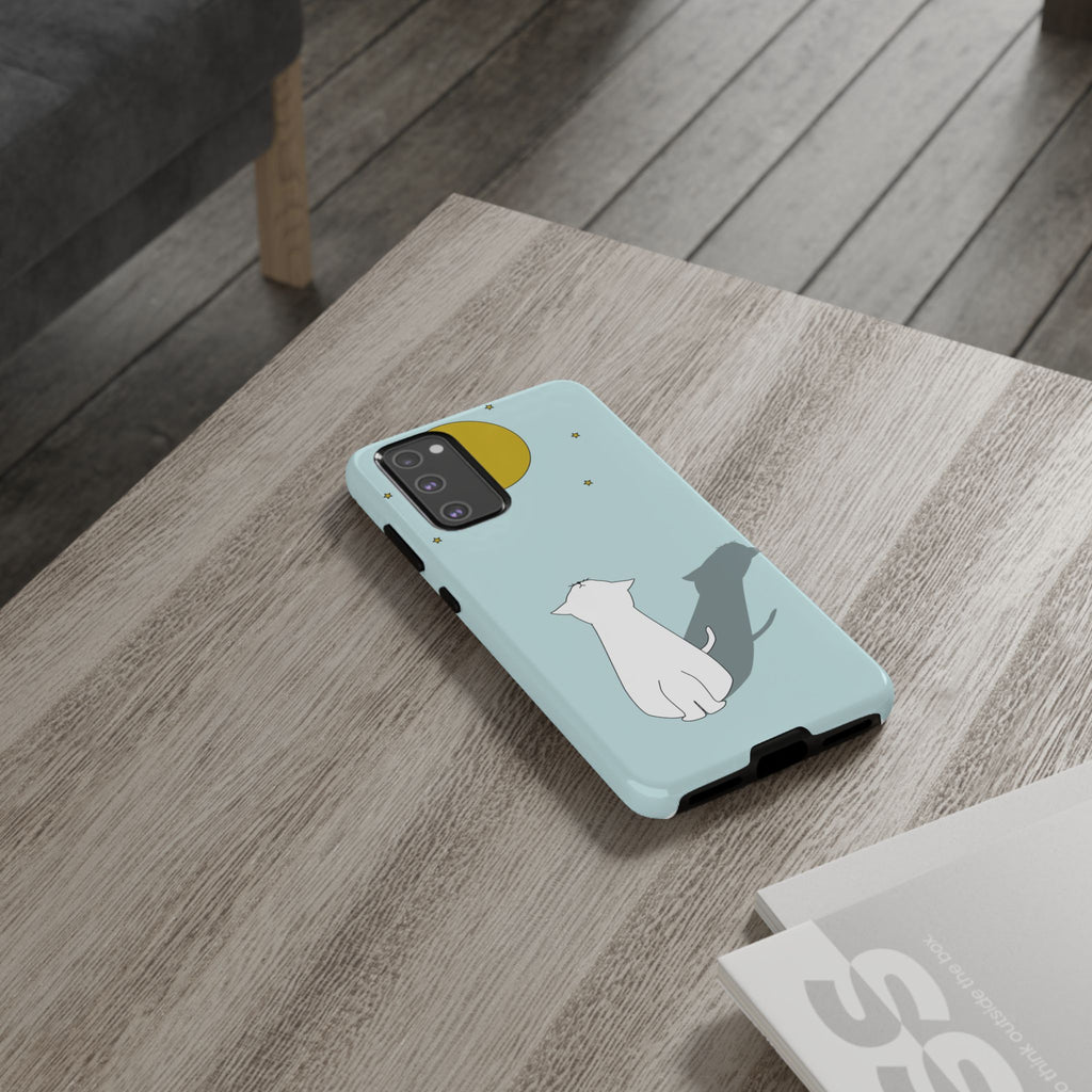 Cute Cat Phone Case, Tough Phone Cover, Pet Lover Gift, Unique Case, Animal Decor, Birthday Gift