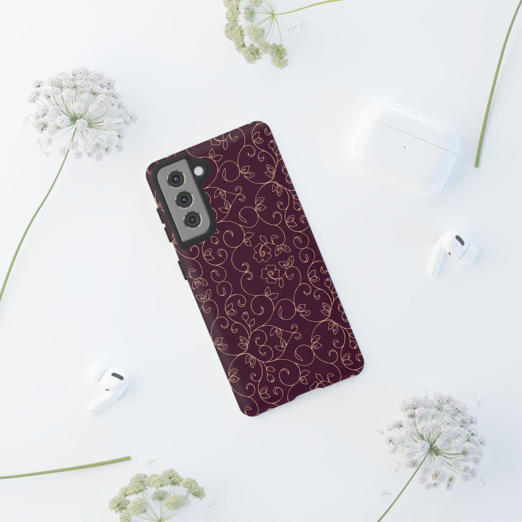 Elegant Floral Phone Case | Durable Mobile Cover, Gift for Her, Floral Design, Stylish Accessory, Phone Protection