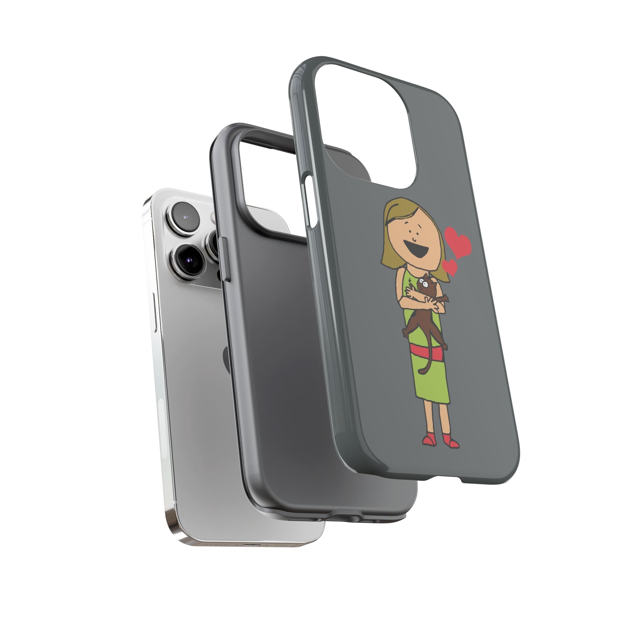 Pet Lover's Phone Case, Cute Animal Phone Cover, Gift for Dog Lovers, Cartoon Design, Fun Smartphone Accessory