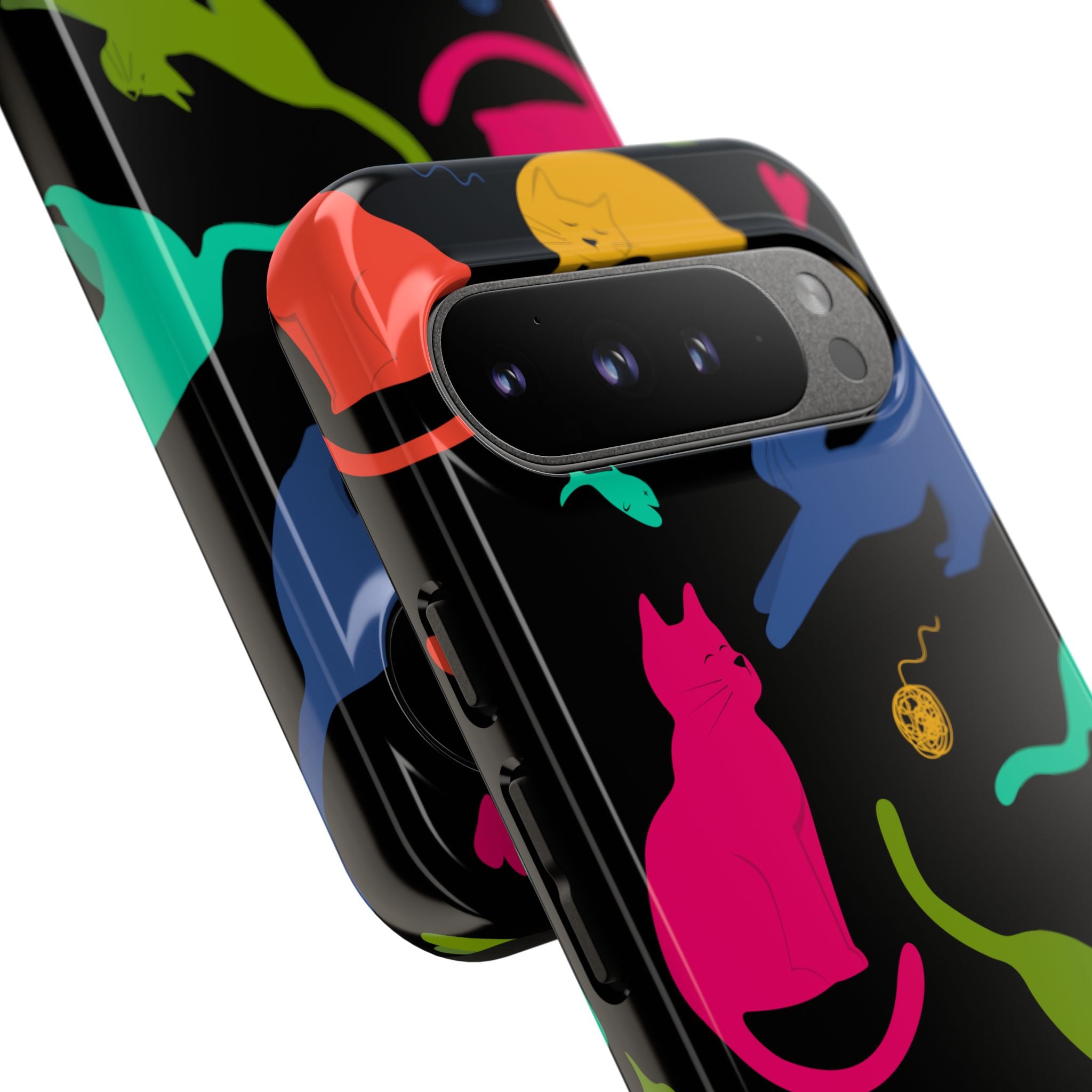 Colorful Cat Phone Case - Fun Pet Lover Accessory, Paw-some Gift for Cat Owners, Colorful Protective Cover, Cute Animal Phone [...]