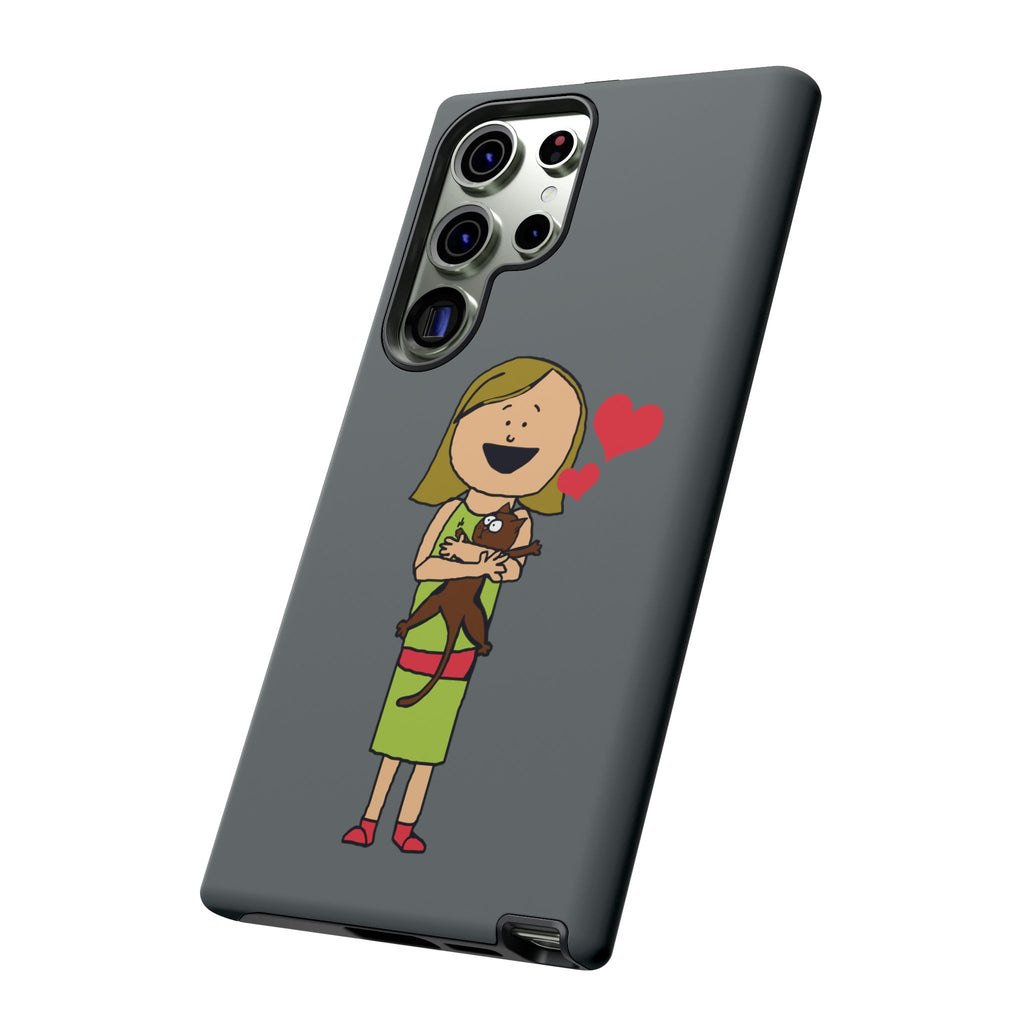 Pet Lover's Phone Case, Cute Animal Phone Cover, Gift for Dog Lovers, Cartoon Design, Fun Smartphone Accessory