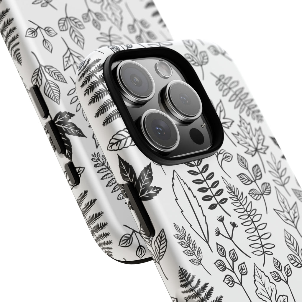Stylish Phone Case for Nature Lovers, Botanical Design, Gift for Her, Fall Accessories, Customizable Tech Gear