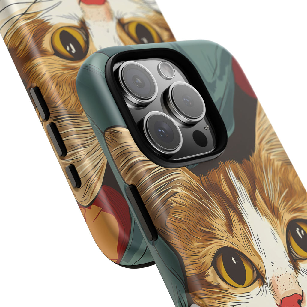 Cute Cat Phone Case - Ideal for Cat Lovers, Pet Owners, Birthday Gifts, Smartphone Accessories, Funny Pet Humor