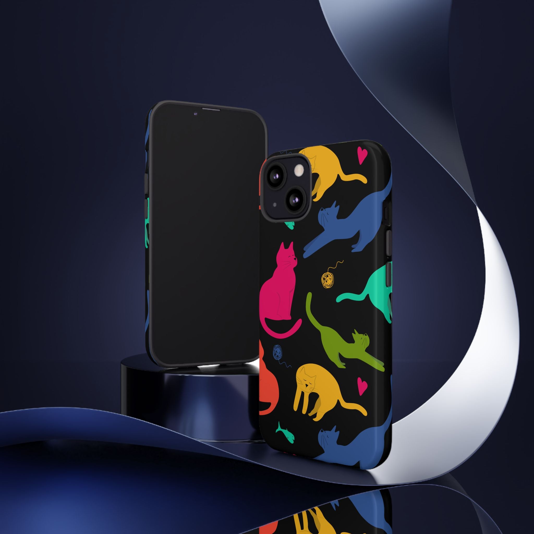 Colorful Cat Phone Case - Fun Pet Lover Accessory, Paw-some Gift for Cat Owners, Colorful Protective Cover, Cute Animal Phone [...]
