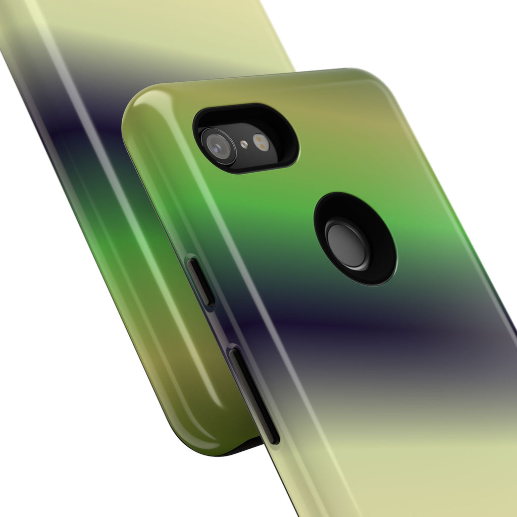 Gradient Phone Case - Tough Cases, Unique Cell Phone Cover, Stylish Tech Accessories, Green and Black Gradient, Perfect Gift