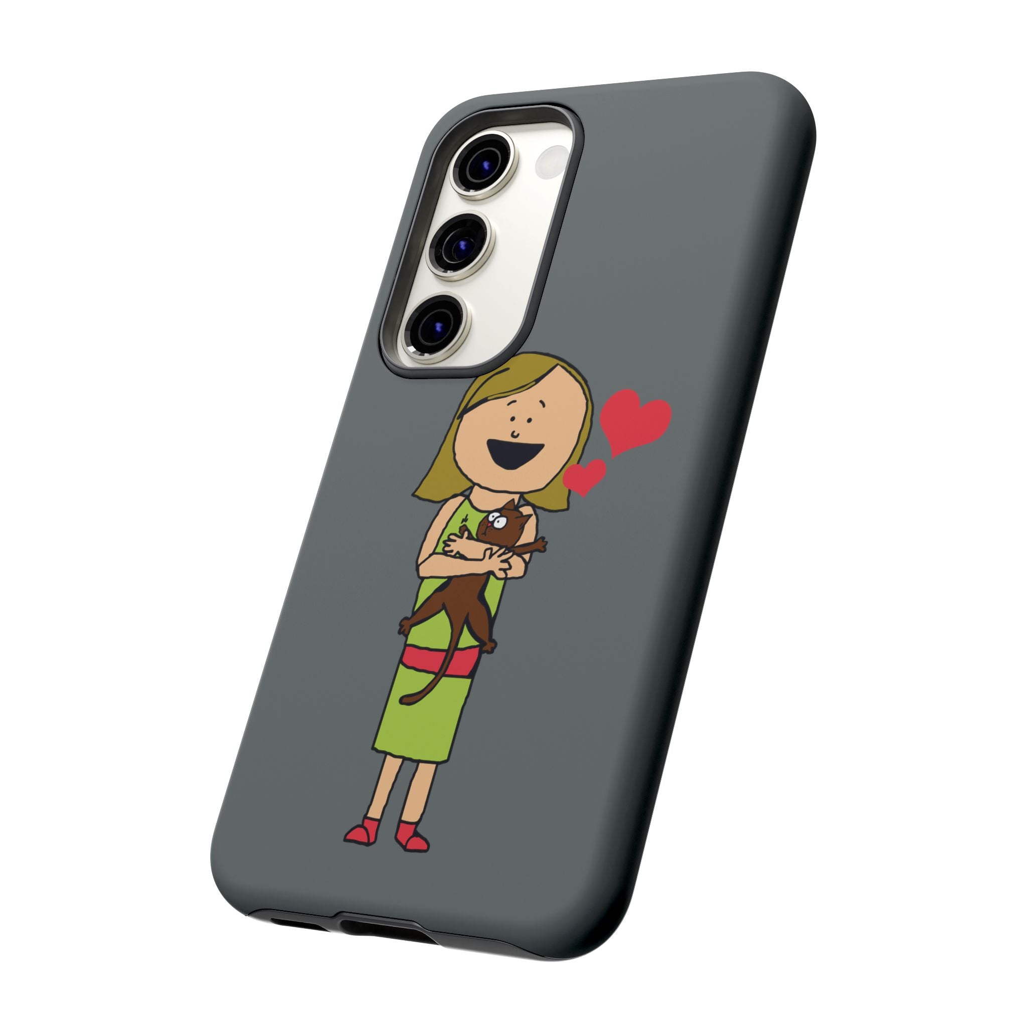 Pet Lover's Phone Case, Cute Animal Phone Cover, Gift for Dog Lovers, Cartoon Design, Fun Smartphone Accessory