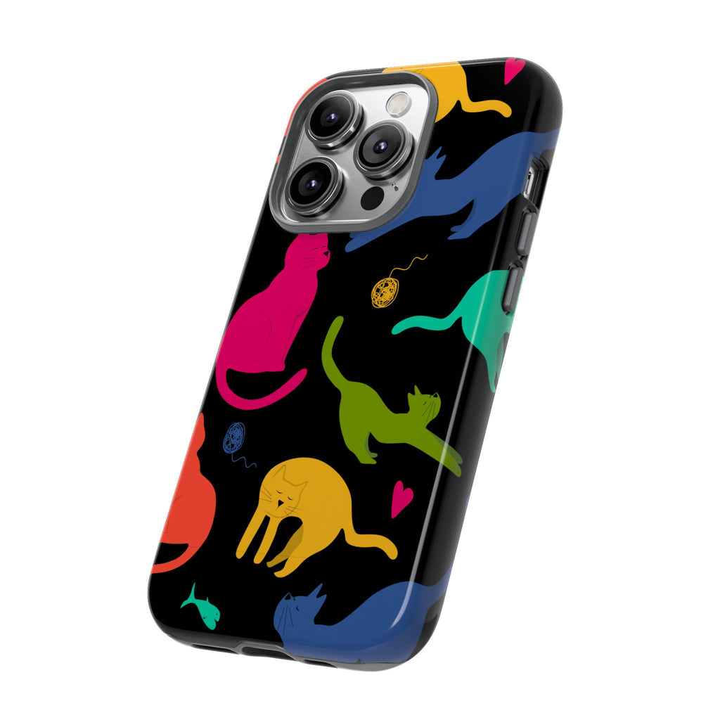 Colorful Cat Phone Case - Fun Pet Lover Accessory, Paw-some Gift for Cat Owners, Colorful Protective Cover, Cute Animal Phone [...]