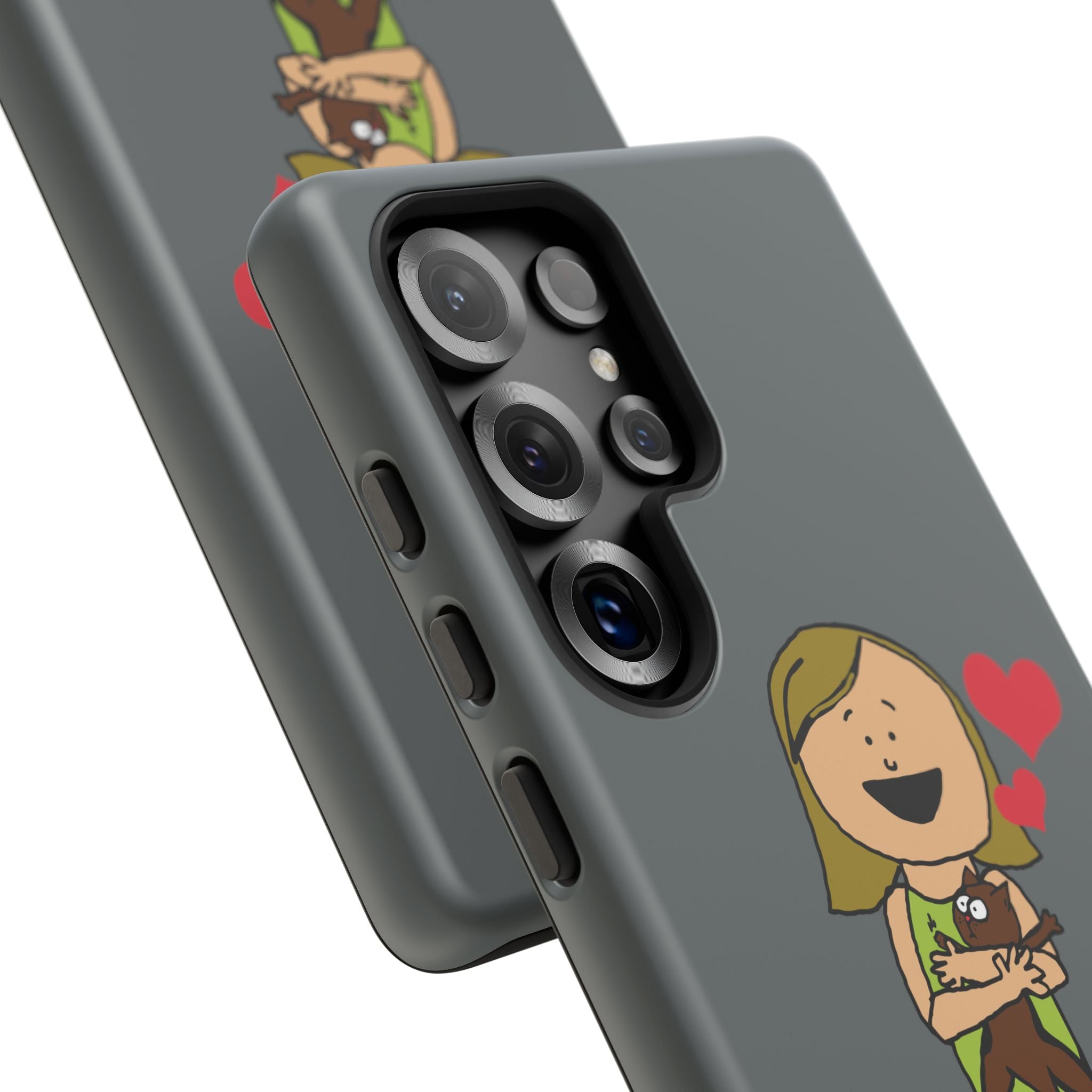 Pet Lover's Phone Case, Cute Animal Phone Cover, Gift for Dog Lovers, Cartoon Design, Fun Smartphone Accessory
