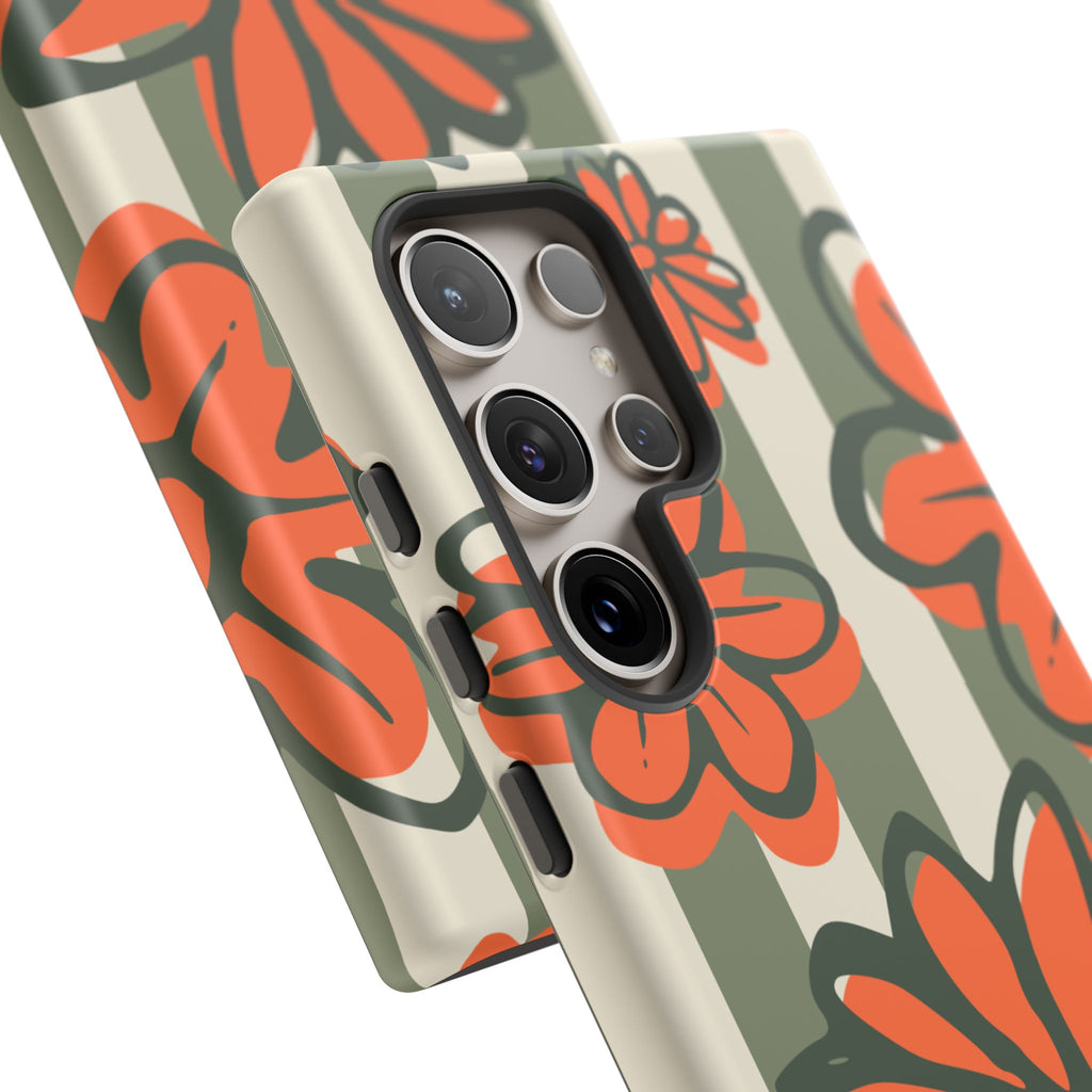 Floral Tough Phone Case - Trendy Protector for Pet Lovers, Super Cute Gift, Floral Design, Stylish Phone Cover, Unique Accessory