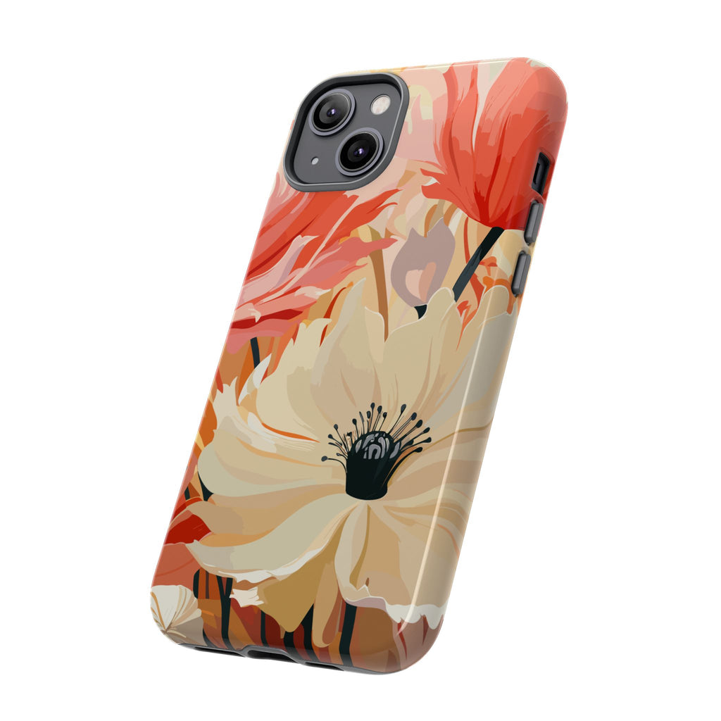 Floral Phone Case, Tough Protective Cover for Floral Lovers, Perfect Gift for Friends, Spring Celebration, Art Lovers Gift