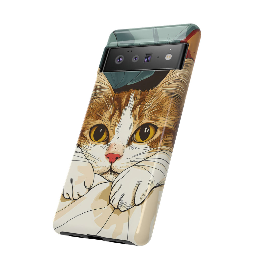 Cute Cat Phone Case - Ideal for Cat Lovers, Pet Owners, Birthday Gifts, Smartphone Accessories, Funny Pet Humor