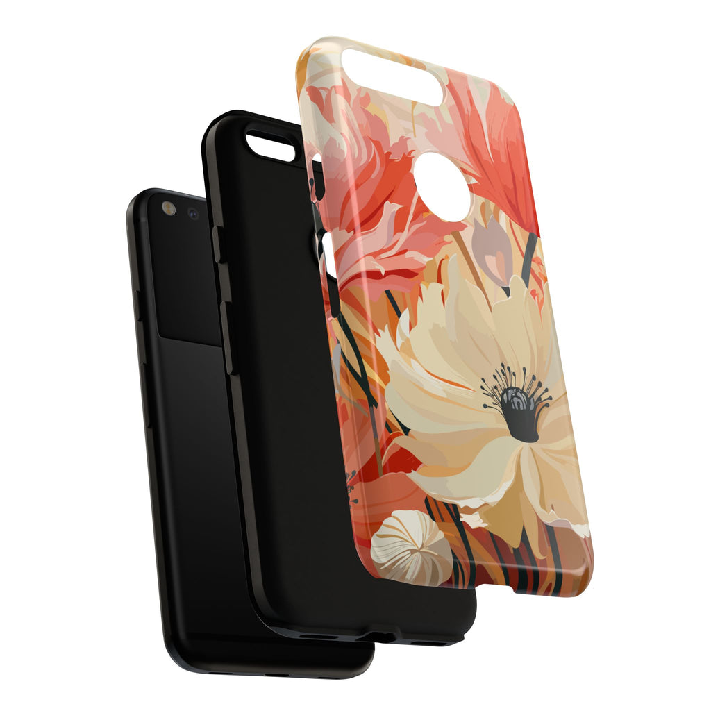 Floral Phone Case, Tough Protective Cover for Floral Lovers, Perfect Gift for Friends, Spring Celebration, Art Lovers Gift