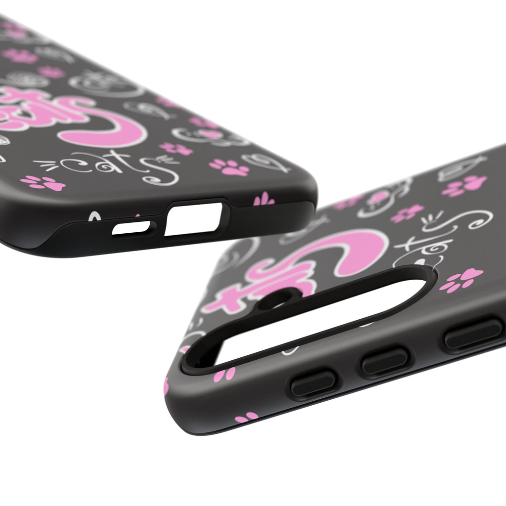 Cute Cat Print Phone Cases, Tough Cases for Cat Lovers, Pet Phone Cover, Gift for Cat Moms, Stylish Phone Accessories