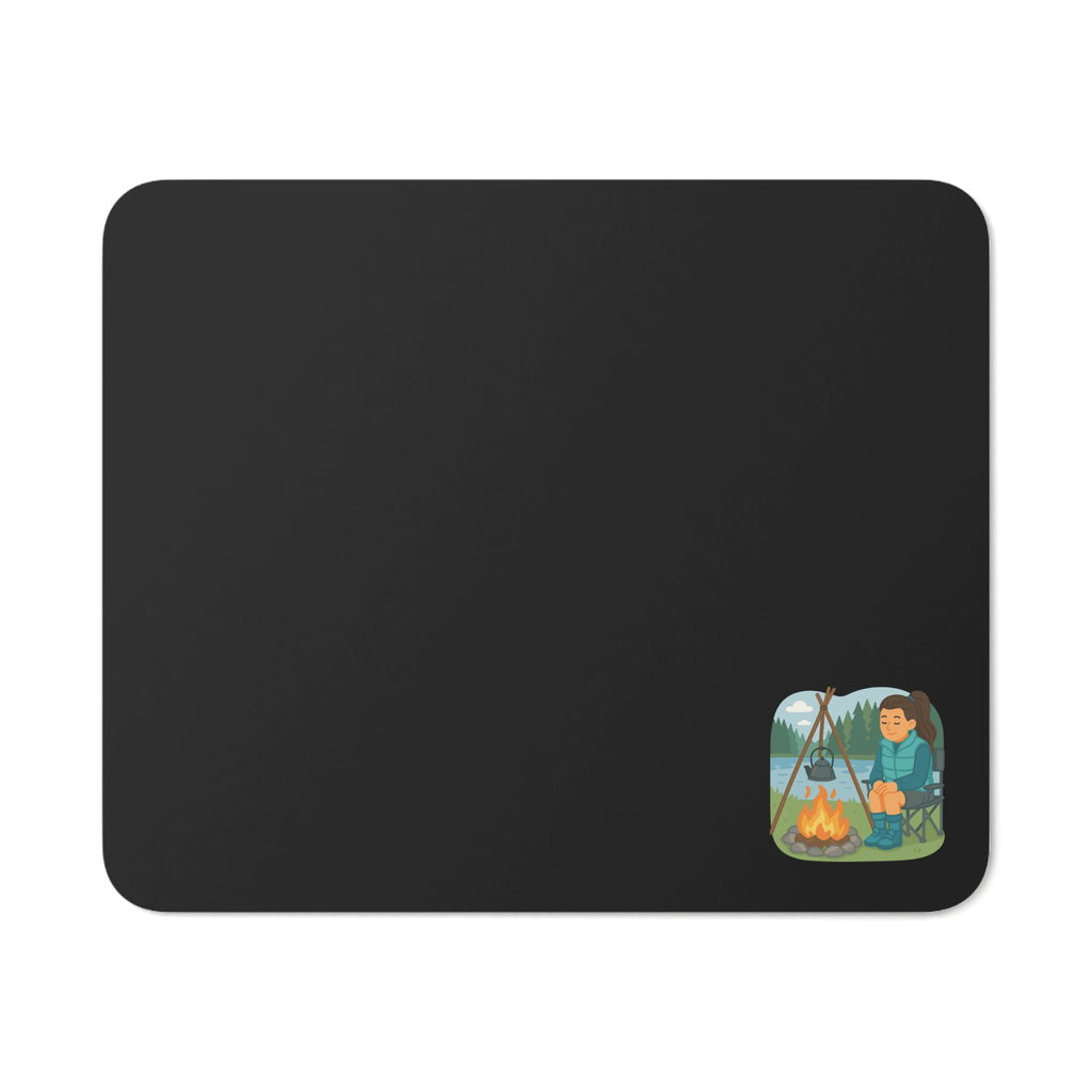 Cozy Campfire Desk Mouse Pad - Nature Lover Gift, Office Decor, Working from Home Essentials, Unique Camping Accessories