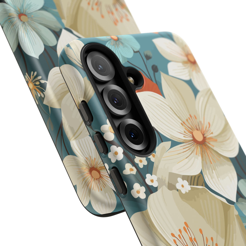 Floral Phone Case, Stylish Tough Cases with Botanical Design, Flower Print Phone Cover, Gifts for Nature Lovers, Eco-Friendly Mobile Cover