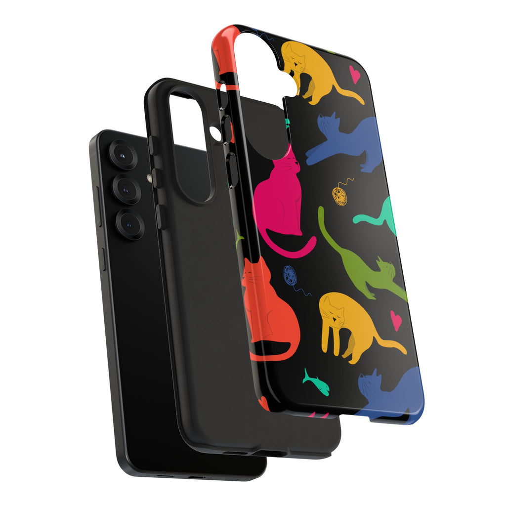Colorful Cat Phone Case - Fun Pet Lover Accessory, Paw-some Gift for Cat Owners, Colorful Protective Cover, Cute Animal Phone [...]