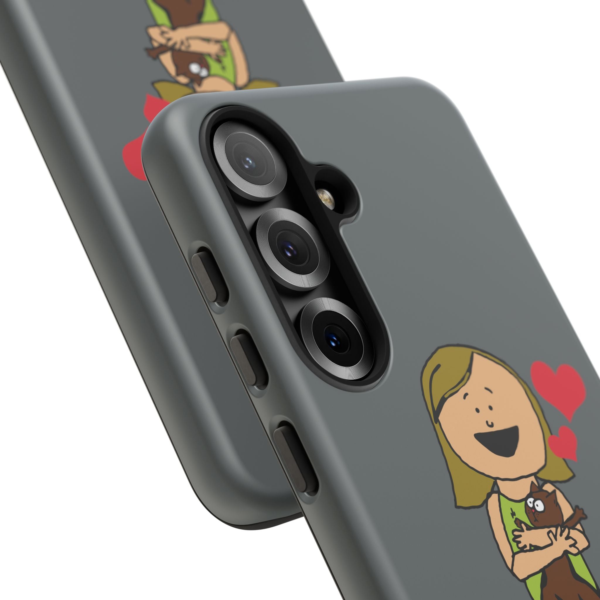 Pet Lover's Phone Case, Cute Animal Phone Cover, Gift for Dog Lovers, Cartoon Design, Fun Smartphone Accessory