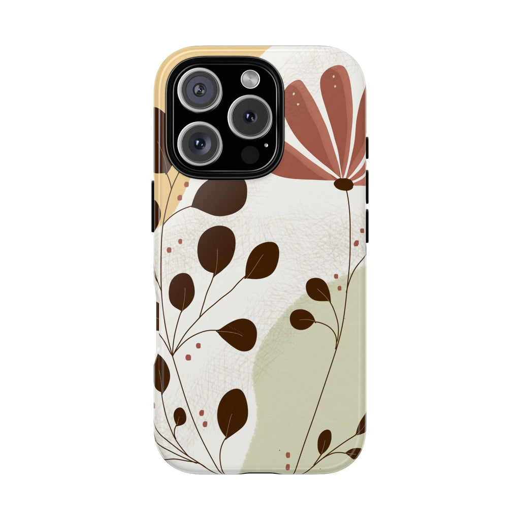 Floral Phone Case - Stylish Tough Cases for Women, Trendy Phone Cover, Gift for Her, Birthday Present, Everyday Use