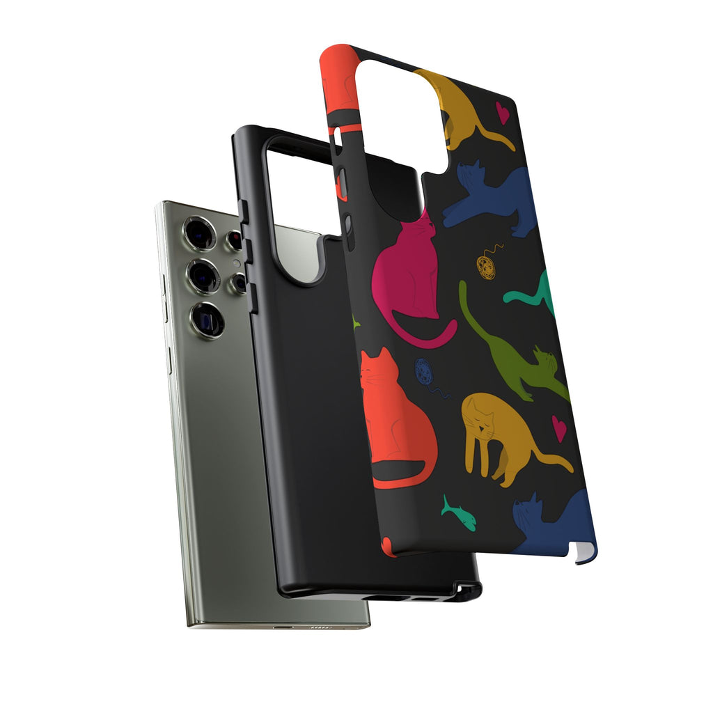 Colorful Cat Phone Case - Fun Pet Lover Accessory, Paw-some Gift for Cat Owners, Colorful Protective Cover, Cute Animal Phone [...]