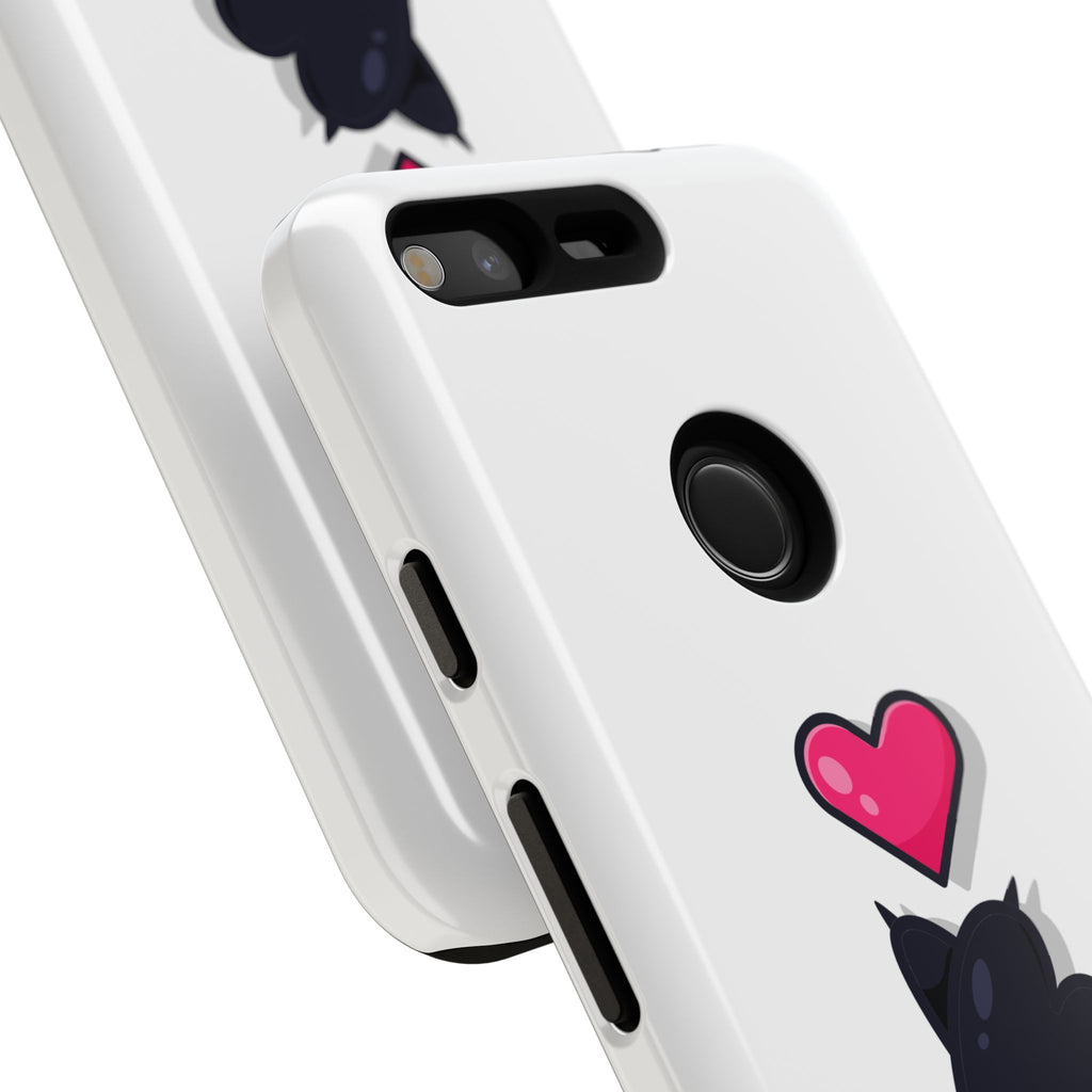 Cute Cat Love Phone Case, Tough Cell Phone Cover, Animal Lover Gifts, Pet Parent Accessories, Valentine's Day Essentials