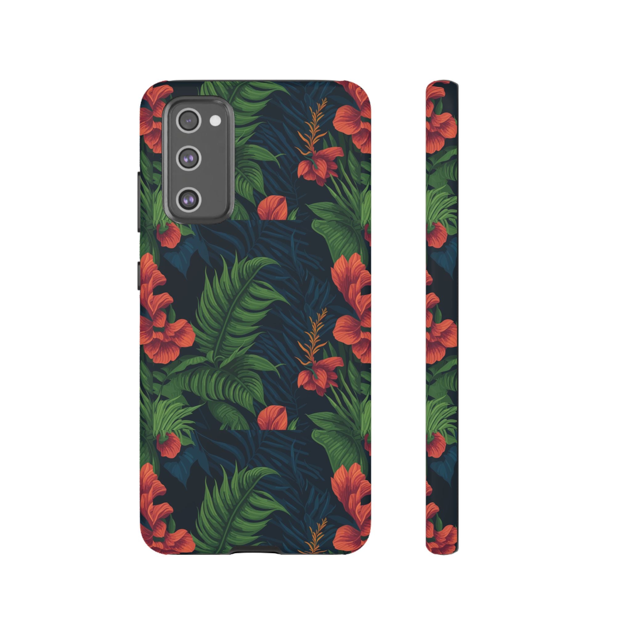 Tropical Phone Case with Floral Design, Eco-Friendly Protection for Summer Vibes, Ideal Gift for Nature Lovers, Vibrant Background