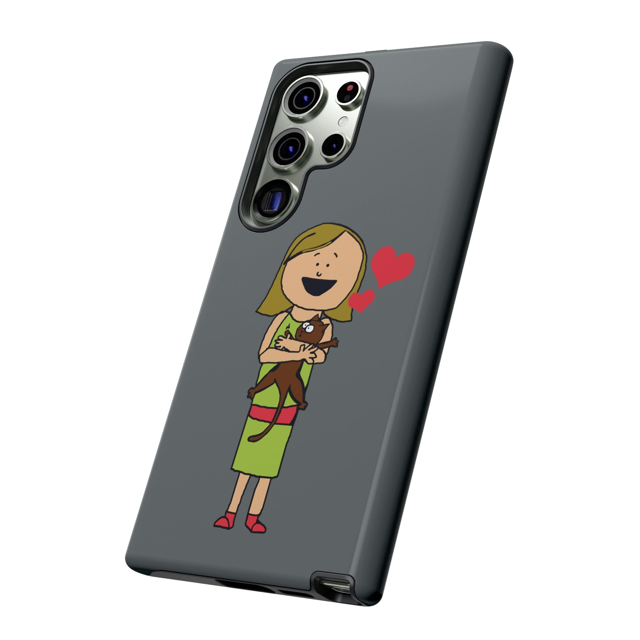 Pet Lover's Phone Case, Cute Animal Phone Cover, Gift for Dog Lovers, Cartoon Design, Fun Smartphone Accessory