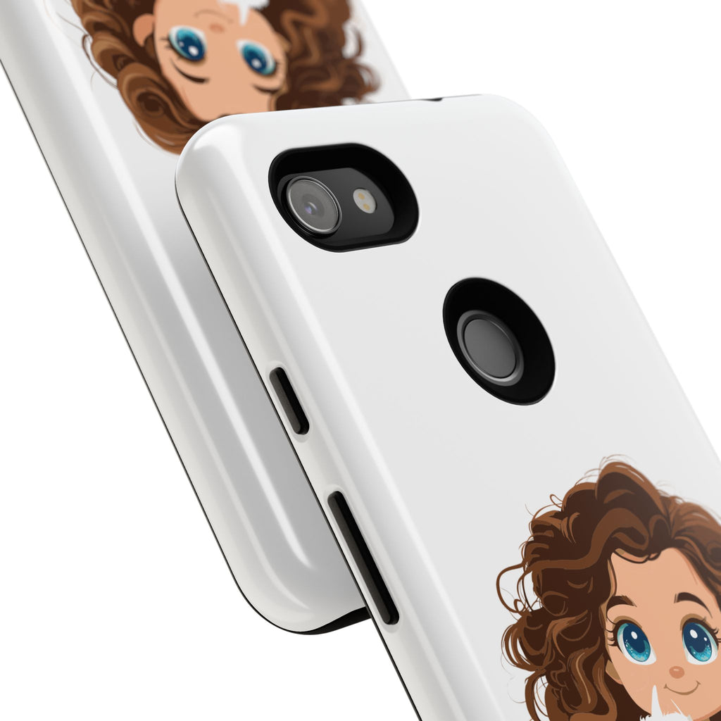 Cute Cat Lover Phone Case, Tough Phone Cover, Pet Lover Gift, Personalized Gift, Kids Phone Case, Animal Lover Accessories