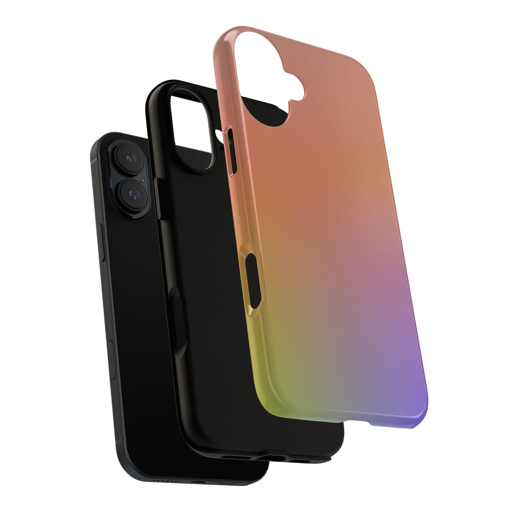 Colorful Gradient Phone Case, Tough Cases for iPhone, Customizable Phone Cover, Trendy Tech Accessory, Gift for Tech Lovers