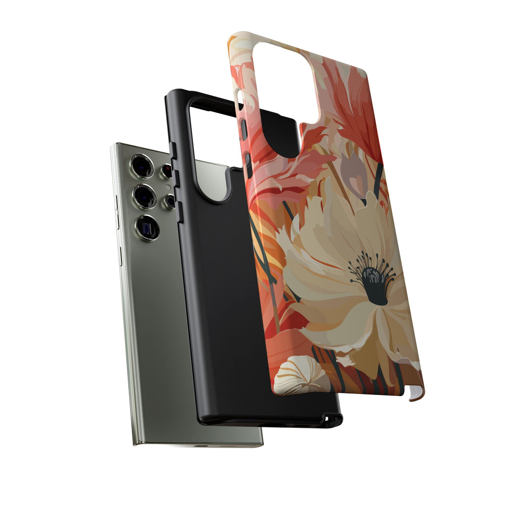 Floral Phone Case, Tough Protective Cover for Floral Lovers, Perfect Gift for Friends, Spring Celebration, Art Lovers Gift