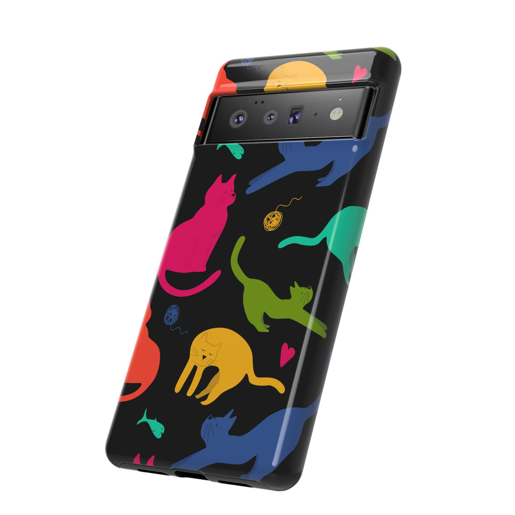 Colorful Cat Phone Case - Fun Pet Lover Accessory, Paw-some Gift for Cat Owners, Colorful Protective Cover, Cute Animal Phone [...]