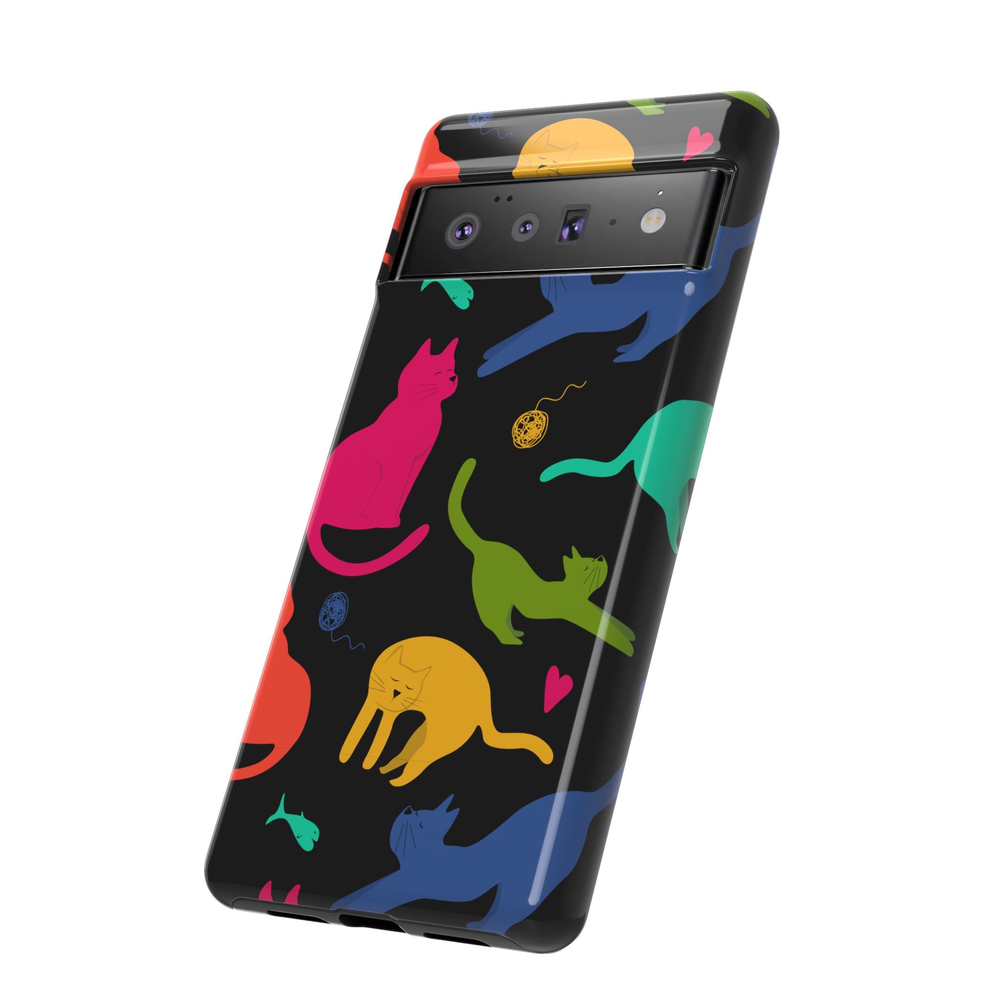 Colorful Cat Phone Case - Fun Pet Lover Accessory, Paw-some Gift for Cat Owners, Colorful Protective Cover, Cute Animal Phone [...]