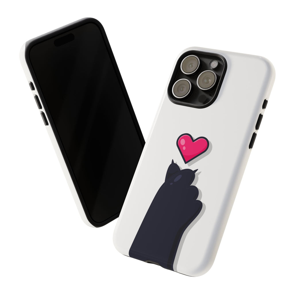 Cute Cat Love Phone Case, Tough Cell Phone Cover, Animal Lover Gifts, Pet Parent Accessories, Valentine's Day Essentials