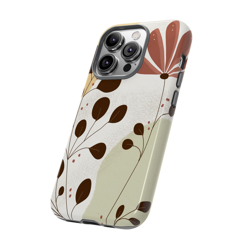 Floral Phone Case - Stylish Tough Cases for Women, Trendy Phone Cover, Gift for Her, Birthday Present, Everyday Use