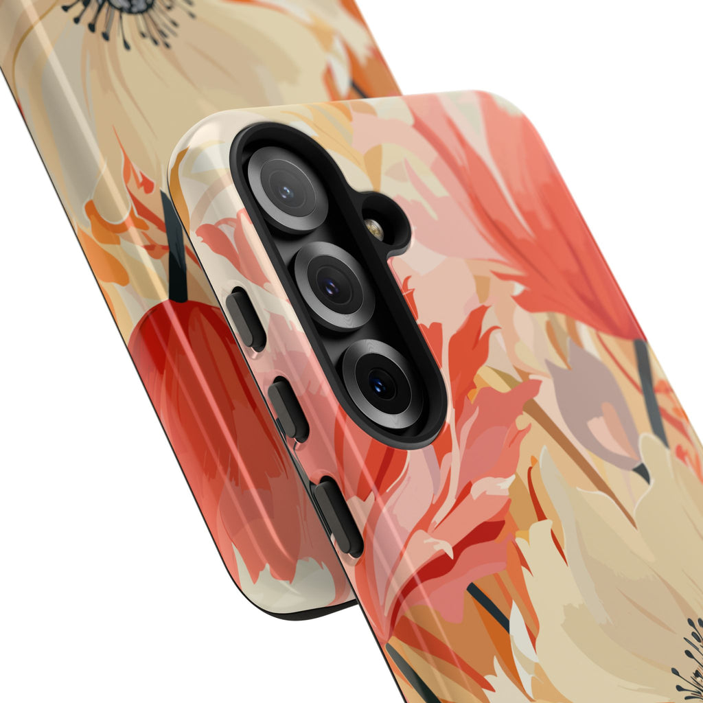 Floral Phone Case, Tough Protective Cover for Floral Lovers, Perfect Gift for Friends, Spring Celebration, Art Lovers Gift