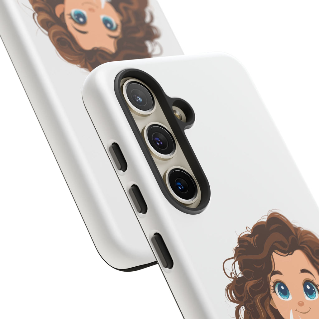 Cute Cat Lover Phone Case, Tough Phone Cover, Pet Lover Gift, Personalized Gift, Kids Phone Case, Animal Lover Accessories