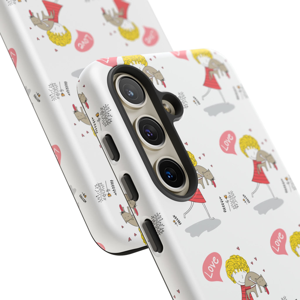 Love-Themed Phone Case | Cute Pet Lover Accessory, Perfect Gift for Birthdays, Anniversaries, Animal Lovers, Valentine's Day