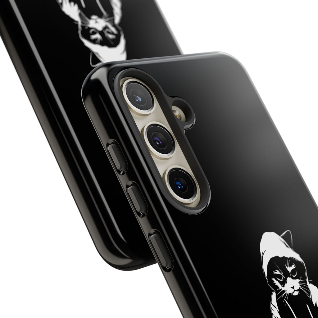 DJ Cat Phone Case, Tough Phone Cover, Pet Lover Gift, Music Enthusiast Accessory, Cute Cat Decor, Unique Case Design