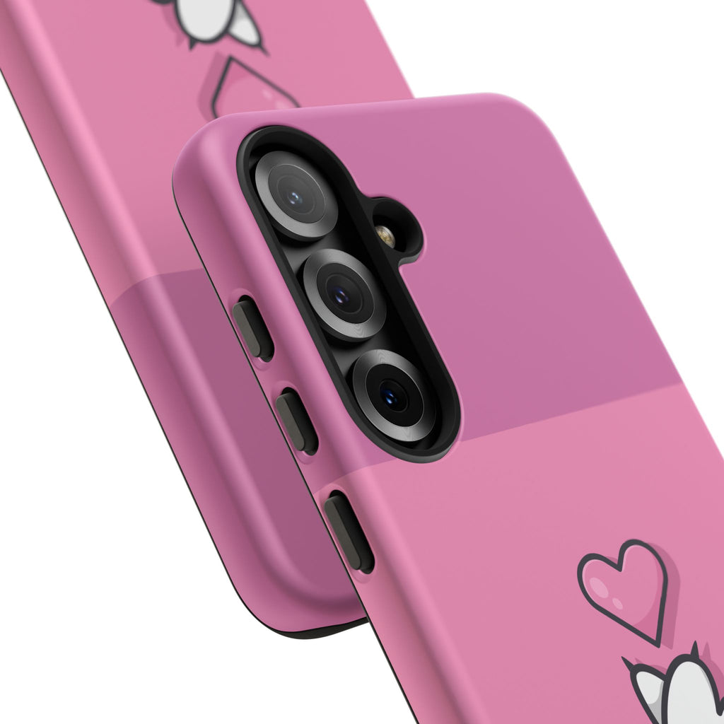 Cute Cat Paw Phone Case, Playful Pet Lover Gift, Animal Print Phone Cover, Heart Design Case, Fun Feminine Case, Kawaii Style