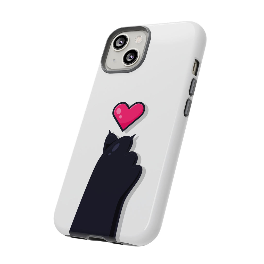Cute Cat Love Phone Case, Tough Cell Phone Cover, Animal Lover Gifts, Pet Parent Accessories, Valentine's Day Essentials