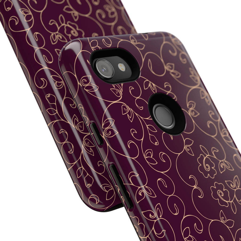 Elegant Floral Phone Case | Durable Mobile Cover, Gift for Her, Floral Design, Stylish Accessory, Phone Protection