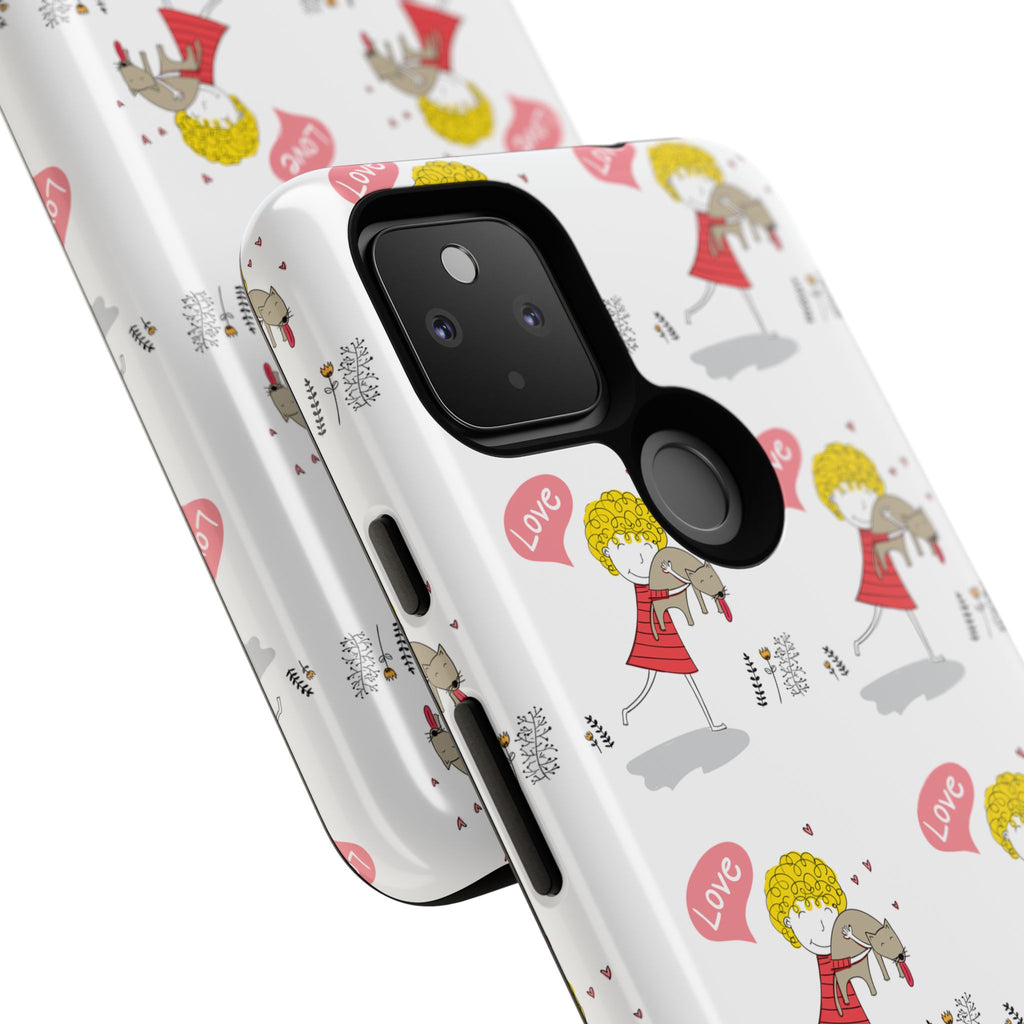 Love-Themed Phone Case | Cute Pet Lover Accessory, Perfect Gift for Birthdays, Anniversaries, Animal Lovers, Valentine's Day