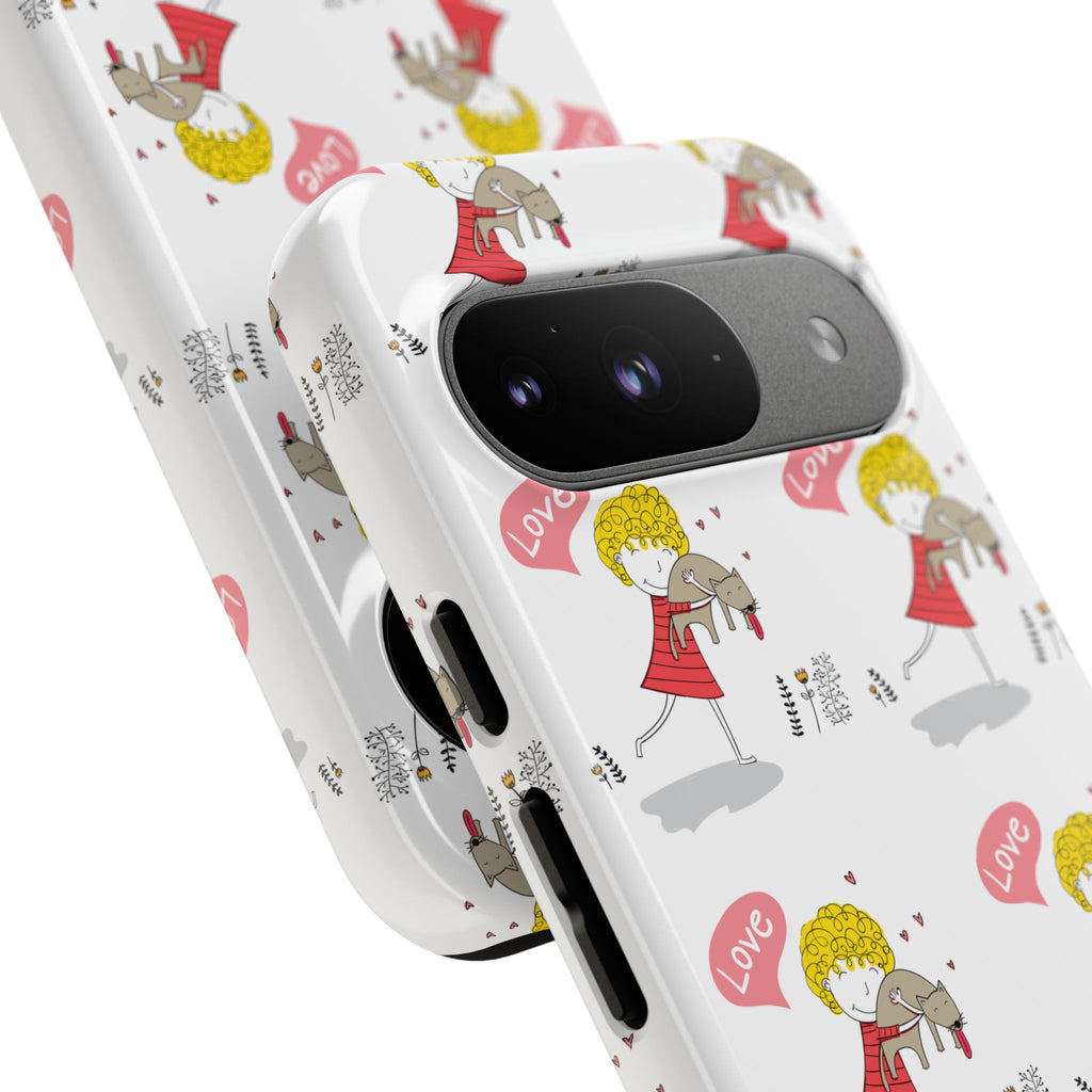 Love-Themed Phone Case | Cute Pet Lover Accessory, Perfect Gift for Birthdays, Anniversaries, Animal Lovers, Valentine's Day