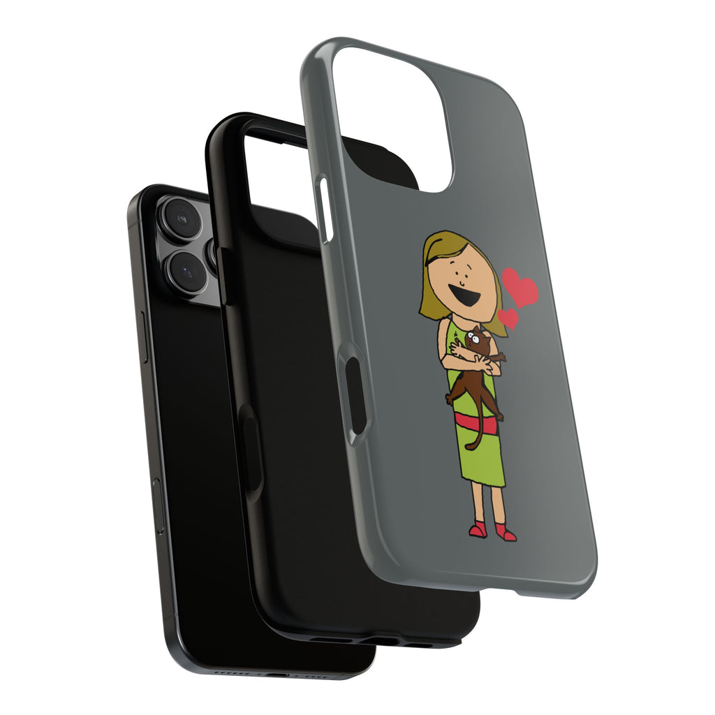 Pet Lover's Phone Case, Cute Animal Phone Cover, Gift for Dog Lovers, Cartoon Design, Fun Smartphone Accessory