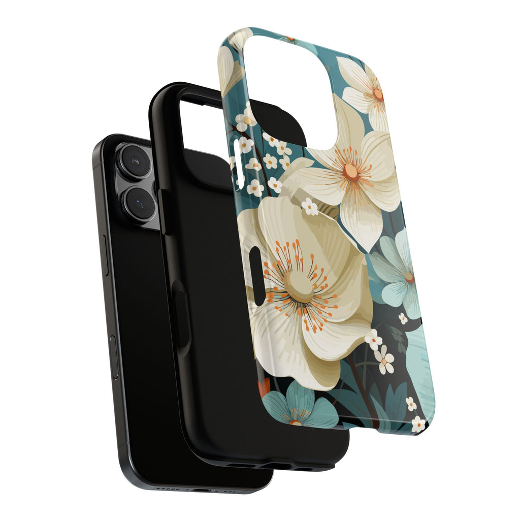 Floral Phone Case, Stylish Tough Cases with Botanical Design, Flower Print Phone Cover, Gifts for Nature Lovers, Eco-Friendly Mobile Cover