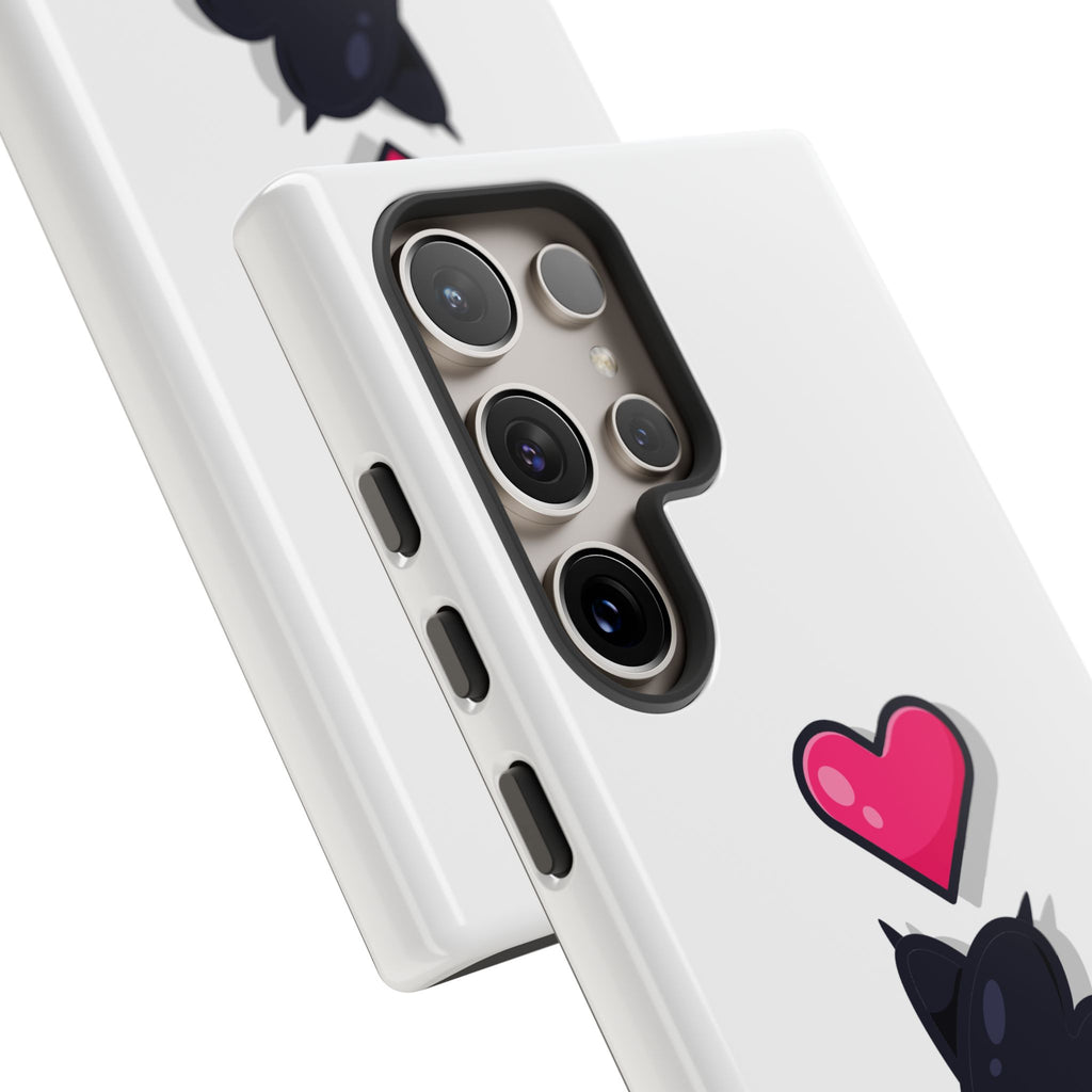 Cute Cat Love Phone Case, Tough Cell Phone Cover, Animal Lover Gifts, Pet Parent Accessories, Valentine's Day Essentials