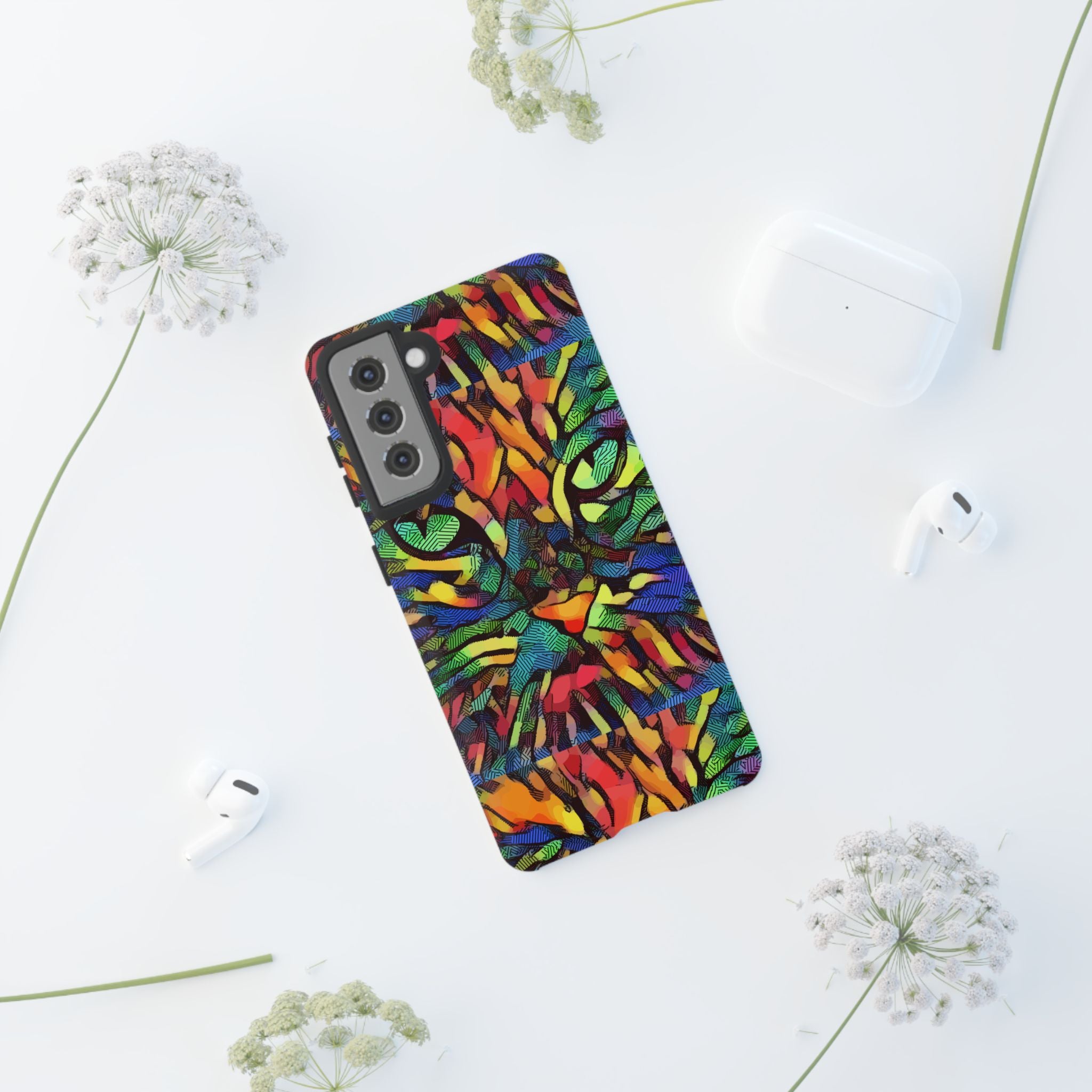 Colorful Phone Cases for Vibrant Style - Tough Cases, Unique Gifts, Animal Print, Artistic Design, Phone Accessories, Eco-Friendly