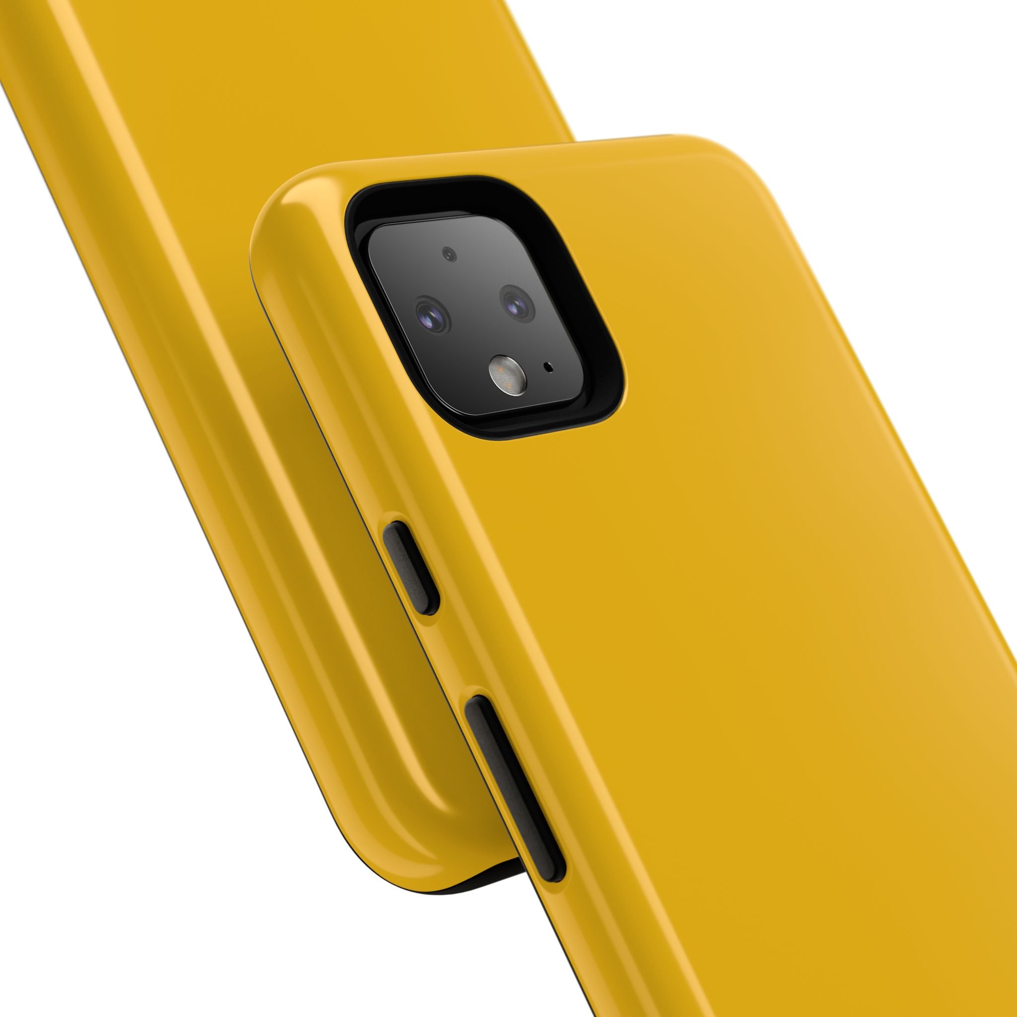 Motorcycle Phone Case, Tough Phone Cover, Gift for Bikers, Durable Tech Accessory, Yellow Motorcycle Design