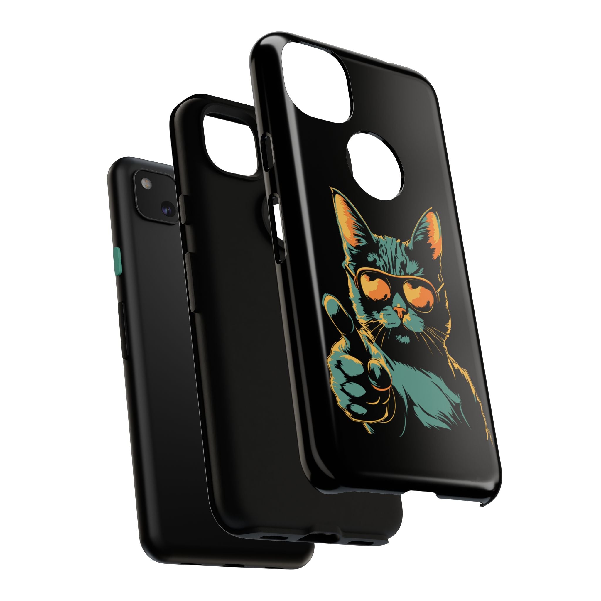 Cool Cat Phone Case, Stylish Phone Cover, Pet Lover Gift, Cute Cat Design, Fun Cat Accessories
